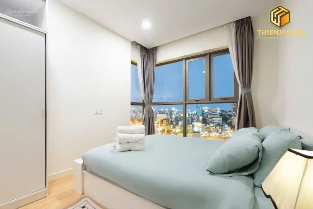 Cho thuê căn góc 3PN 2WC Masteri Millennium 108m² view Bitexco sông SG - Photo 5