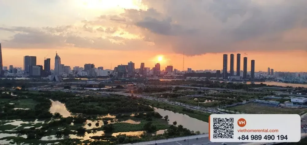 Sadora Thu Thiem 2房 Block B 120m² 出租 - 一線 Q1 江景 - 3300萬/月 - Photo 8