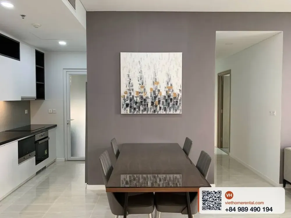 Sadora Thu Thiem 2房 Block B 120m² 出租 - 一線 Q1 江景 - 3300萬/月 - Photo 14