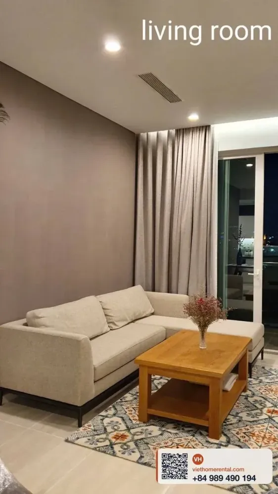 Sadora Thu Thiem 2房 Block B 120m² 出租 - 一線 Q1 江景 - 3300萬/月 - Photo 15