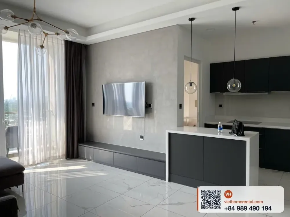 Cho thuê căn hộ 3 phòng ngủ Sarina Thủ Thiêm đầy đủ nội thất 127m2 - 40 triệu/tháng - Photo 1