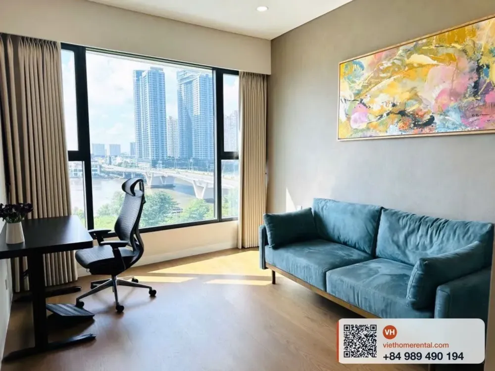 Căn hộ 4 phòng ngủ 186m2 view sông cho thuê tại Thủ Thiêm, Q2 - Photo 20