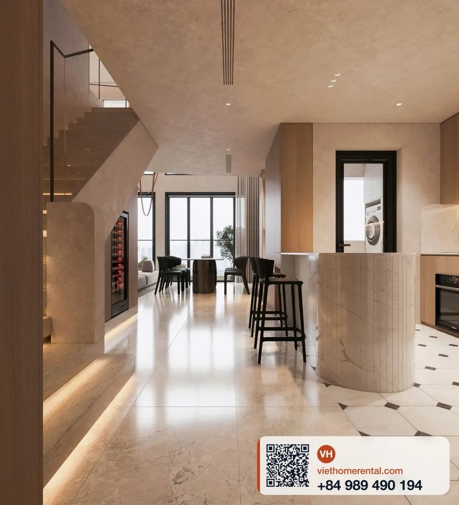 Cho Thuê Loft Penthouse 3PN Metropole The Crest 160m² 7000USD - Photo 16