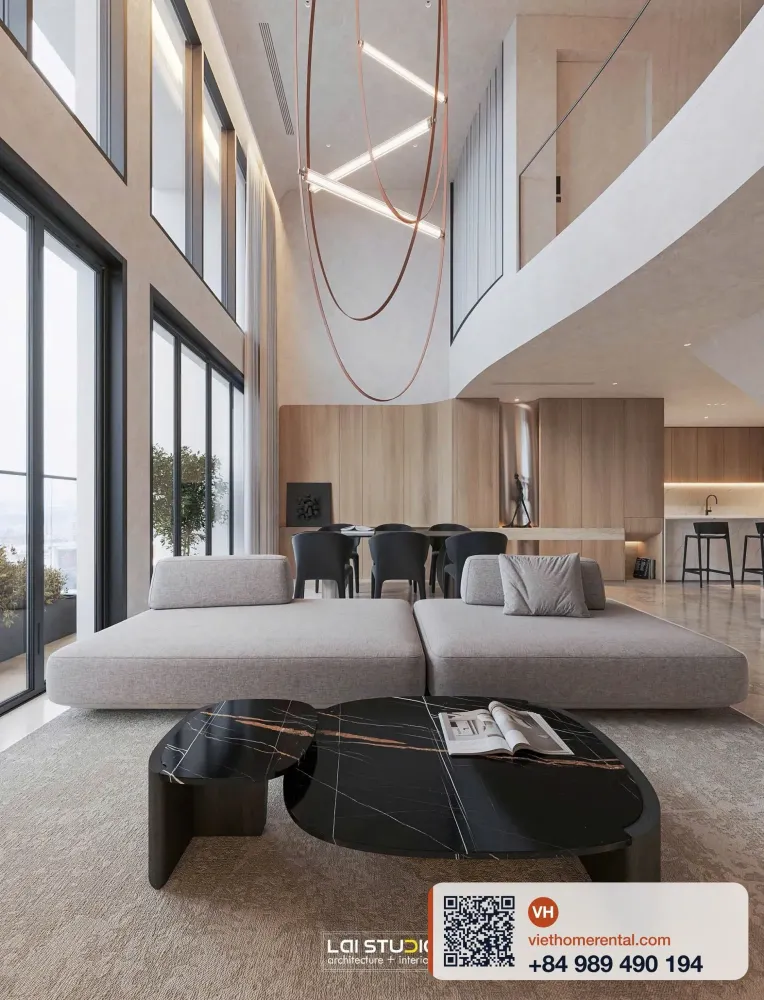 Cho Thuê Loft Penthouse 3PN Metropole The Crest 160m² 7000USD - Photo 20